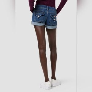 Hudson Cuffed Denim Shorts 25 Blue